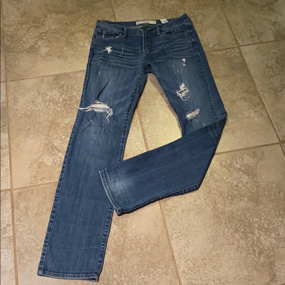 Abercrombie & Fitch distressed jeans